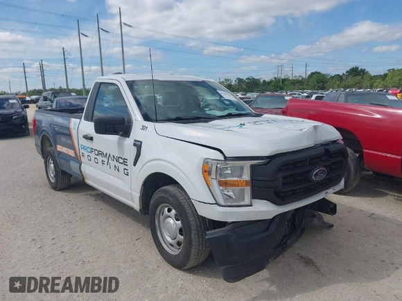 2022 Ford F-150 XL with VIN 1FTMF1CB5NKE95567, listed as a IAAI auction lot 41561435 with 54,497 mi miles. Bid and sale history available at carsss.com. Image 1.