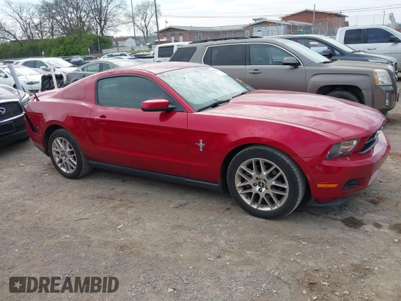 2012 Ford Mustang V6 Premium with VIN 1ZVBP8AM6C5262808, listed as a IAAI auction lot 41907866 with 121,630 mi miles. Bid and sale history available at carsss.com. Image 13.