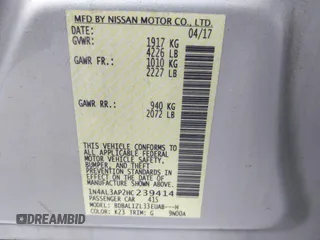 2017 Nissan Altima S z VIN 1N4AL3AP2HC239414, wystawiony jako IAAI lot #42300339 z przebiegiem 98 643 mil mil oraz . Historia ofert i sprzedaży dostępna na DreamBid. Obrazek 9.