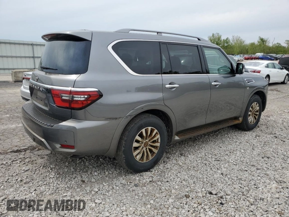 2022 Nissan Armada SV with VIN JN8AY2AD2N9678377, listed as a Copart auction lot 52096924 with 29,361 mi miles and Salvage Title. Bid and sale history available at carsss.com. Image 3.
