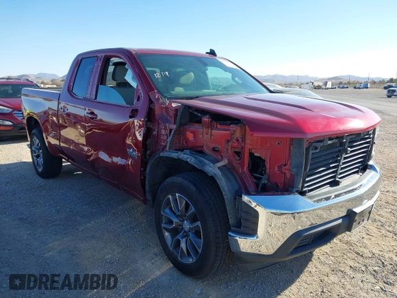 2019 Chevrolet Silverado 1500 LT with VIN 1GCRWCEKXKZ255397, listed as a IAAI auction lot 41131820 with 50,735 mi miles and . Bid and sale history available at DreamBid. Image 1.
