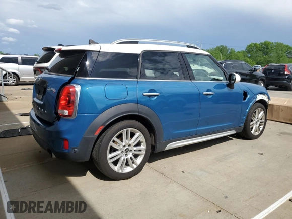 2018 MINI Countryman Cooper S with VIN WMZYT5C3XJ3D82036, listed as a Copart auction lot 54701685 with 75,058 mi miles and Salvage title. Bid and sale history available at DreamBid. Image 3.
