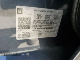 2019 GMC Yukon XL SLT with VIN 1GKS1GKC6KR289880, listed as a Copart auction lot 48006125 with 82,189 mi miles and Salvage Title. Bid and sale history available at carsss.com. Image 15.