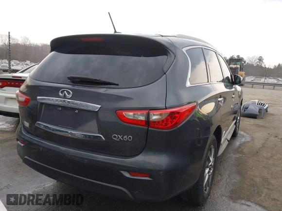 2014 Infiniti QX60 with VIN 5N1AL0MMXEC509166, listed as a IAAI auction lot 41668998 with 122,687 mi miles and . Bid and sale history available at DreamBid. Image 17.