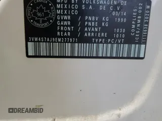 2014 Volkswagen Jetta GLI Edition 30 z VIN 3VW4S7AJ9EM277971, wystawiony jako Copart lot #88305645 z przebiegiem 167 931 mil mil oraz Szkoda całkowita • Salvage title. Historia ofert i sprzedaży dostępna na DreamBid. Obrazek 13.