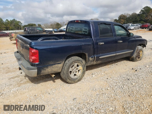 2005 Dodge Dakota SLT with VIN 1D7HE48N15S223063, listed as a Copart auction lot 43223535 with 167,501 mi miles and Salvage Title. Bid and sale history available at DreamBid. Image 3.