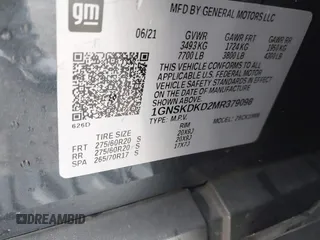 2021 Chevrolet Suburban Z71 с VIN 1GNSKDKD2MR379098, выставлен на аукционе IAAI как лот 41836921 с пробегом 53 532 миль миль и . История ставок и продаж доступна на DreamBid. Изображение 9.
