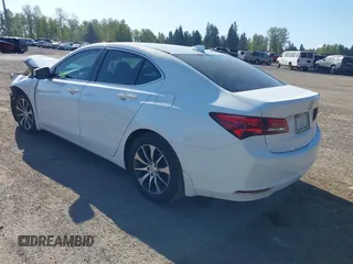 2015 Acura TLX Tech with VIN 19UUB1F57FA022666, listed as a IAAI auction lot 42090510 with 99,243 mi miles. Bid and sale history available at carsss.com. Image 3.