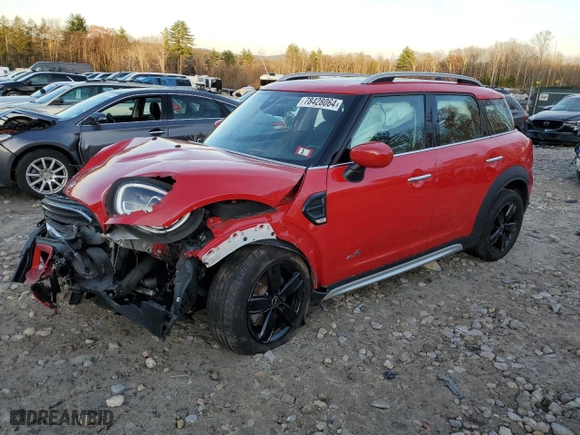 2022 MINI Countryman Cooper with VIN WMZ43BR02N3P06173, listed as a Copart auction lot 78428064 with 61,879 mi miles and Salvage Title. Bid and sale history available at carsss.com. Image 1.