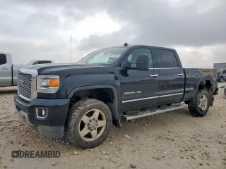 2015 GMC Sierra 2500HD Denali with VIN 1GT120E83FF197331, listed as a Copart auction lot 64071485 with 174,365 mi miles and Salvage title. Bid and sale history available at DreamBid. Image 1.