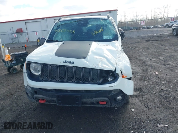 2021 Jeep Renegade Trailhawk with VIN ZACNJDC12MPM92624, listed as a IAAI auction lot 41858453 with 90,596 mi miles and . Bid and sale history available at DreamBid. Image 12.