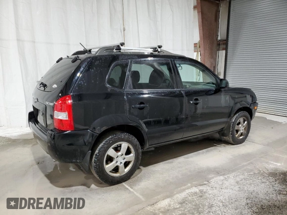 2007 Hyundai Tucson GLS with VIN KM8JM12B27U586678, listed as a Copart auction lot 76318234 with 135,542 mi miles and Salvage Title. Bid and sale history available at carsss.com. Image 3.