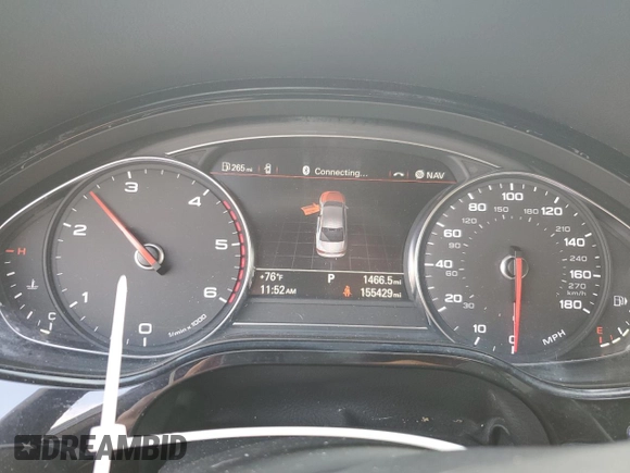 2014 Audi A8 3.0L TDI with VIN WAURMAFD1EN003301, listed as a Copart auction lot 85085354 with 155,429 mi miles and Salvage title. Bid and sale history available at DreamBid. Image 9.