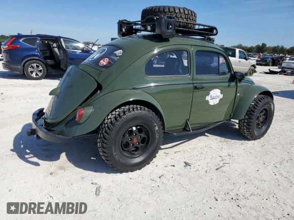 1962 Volkswagen Beetle with VIN 4678770, listed as a Copart auction lot 43147385 with 1,657 mi miles and Non Repairable. Bid and sale history available at DreamBid. Image 3.