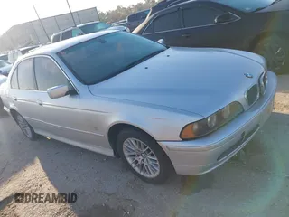 2003 BMW 5 Series 530iA with VIN WBADT63473CK43752, listed as a IAAI auction lot 41715507 with 1 mi miles. Bid and sale history available at carsss.com. Image 1.