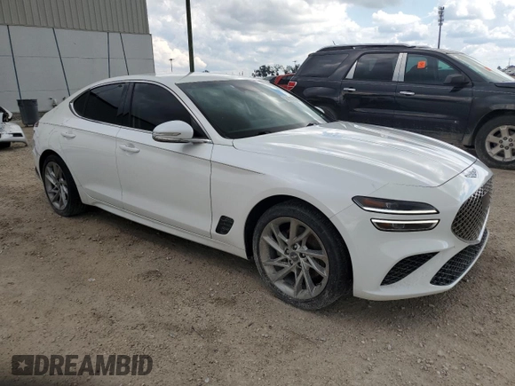 2022 Genesis G70 2.0T with VIN KMTG34TA5NU086926, listed as a Copart auction lot 74188744 with 39,898 mi miles and Salvage Title. Bid and sale history available at DreamBid. Image 4.