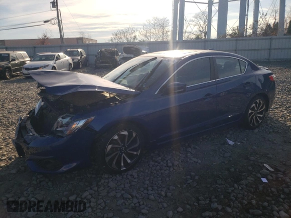 2017 Acura ILX w/Premium/A-SPEC Pkg with VIN 19UDE2F83HA015465, listed as a Copart auction lot 77576894 with 51,173 mi miles and Salvage Title. Bid and sale history available at carsss.com. Image 1.