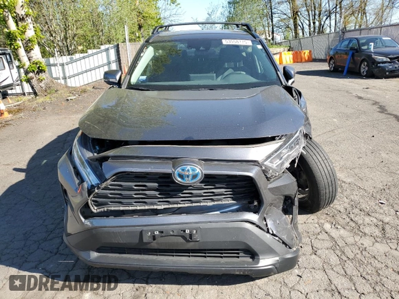 2021 Toyota RAV4 Hybrid LE with VIN 4T3B6RFV1MU042547, listed as a Copart auction lot 53558175 with 77,985 mi miles and Salvage title. Bid and sale history available at DreamBid. Image 5.