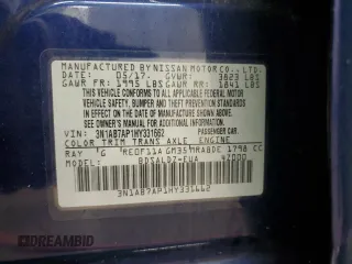 2017 Nissan Sentra SR with VIN 3N1AB7AP1HY331662, listed as a Copart auction lot 51654265 with 67,752 mi miles and Salvage Title. Bid and sale history available at DreamBid. Image 12.