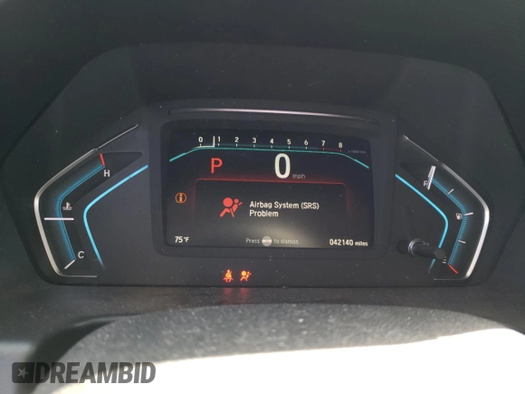 2019 Honda Odyssey Touring with VIN 5FNRL6H83KB019884, listed as a Copart auction lot 53402344 with 42,140 mi miles and Salvage Title. Bid and sale history available at carsss.com. Image 9.