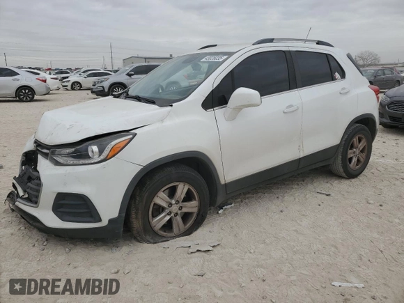 2017 Chevrolet Trax LT with VIN 3GNCJLSB1HL142776, listed as a Copart auction lot 43026035 with 106,049 mi miles and Salvage Title. Bid and sale history available at carsss.com. Image 1.