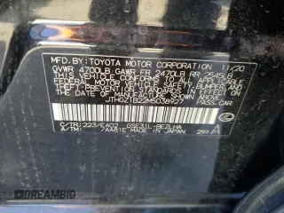 2021 Lexus IS with VIN JTHGZ1B22M5038927, listed as a Copart auction lot 53888735 with 53,439 mi miles and Salvage Title. Bid and sale history available at carsss.com. Image 12.