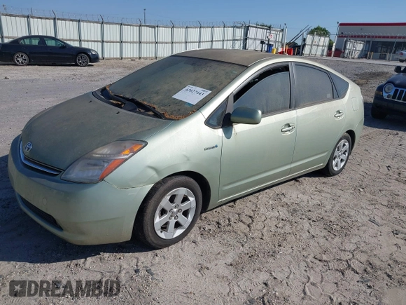 2008 Toyota Prius with VIN JTDKB20U183368778, listed as a IAAI auction lot 42027443 with Not Provided miles. Bid and sale history available at carsss.com. Image 2.