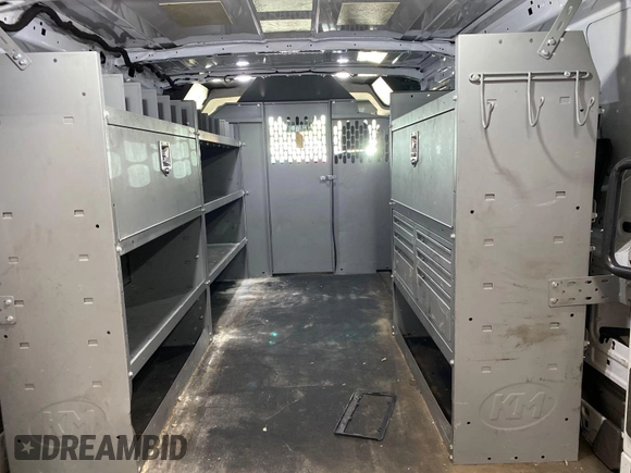 2020 Ford Transit Cargo with VIN 1FTBR1Y88LKB08471, listed as a IAAI auction lot 42297878 with 100,218 mi miles and . Bid and sale history available at DreamBid. Image 9.