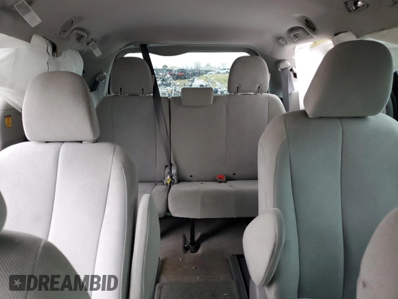 2013 Toyota Sienna L with VIN 5TDZK3DC3DS341886, listed as a Copart auction lot 54631924 with 0 mi miles and Salvage Title. Bid and sale history available at carsss.com. Image 10.