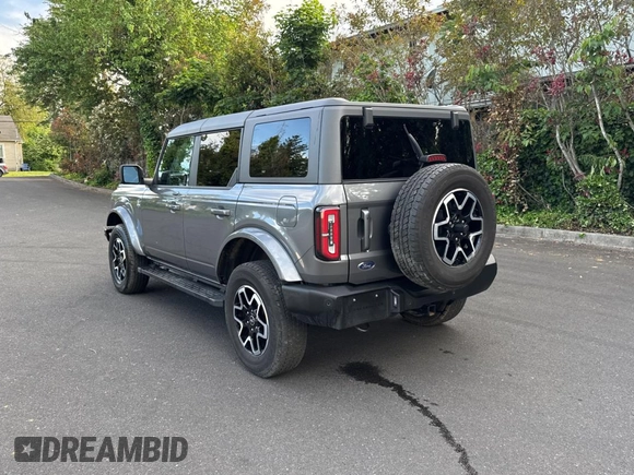 2022 Ford Bronco with VIN 1FMEE5DP5NLB24049, listed as a Copart auction lot 56769875 with 20,710 mi miles and Salvage Title. Bid and sale history available at DreamBid. Image 3.