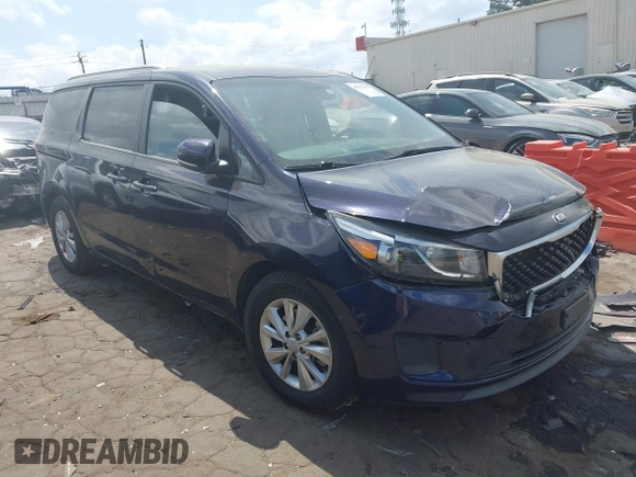 2018 Kia Sedona LX with VIN KNDMB5C16J6424343, listed as a IAAI auction lot 41952305 with 130,439 mi miles. Bid and sale history available at carsss.com. Image 1.