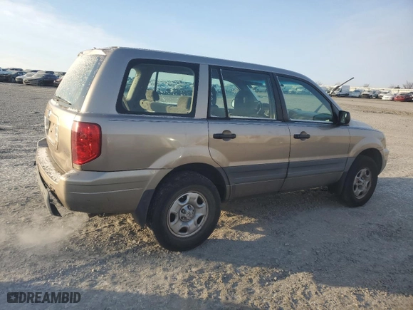 2004 Honda Pilot LX with VIN 2HKYF181X4H571864, listed as a Copart auction lot 41857045 with 344,479 mi miles and Salvage Title. Bid and sale history available at carsss.com. Image 3.