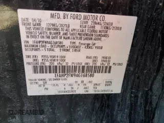 2010 Ford Taurus Limited with VIN 1FAHP2FW9AG168580, listed as a Copart auction lot 51637445 with 85,631 mi miles and Clean Title. Bid and sale history available at carsss.com. Image 14.