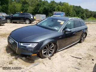 2018 Audi A4 allroad Premium Plus with VIN WA18NAF48JA059923, listed as a Copart auction lot 63495584 with 0 mi miles and Salvage Title. Bid and sale history available at carsss.com. Image 1.
