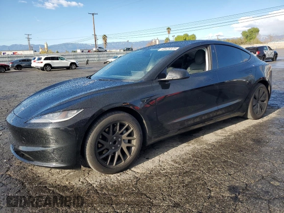 2024 Tesla Model 3 with VIN 5YJ3E1EA5RF738574, listed as a Copart auction lot 48425325 with 9,423 mi miles and Salvage Title. Bid and sale history available at DreamBid. Image 1.