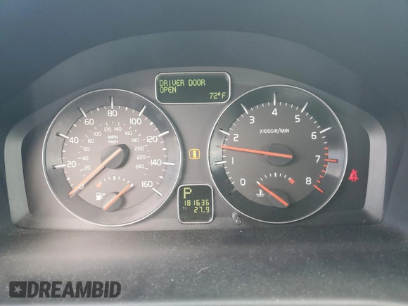 2008 Volvo C30 Version 1.0 with VIN YV1MK672182081042, listed as a Copart auction lot 49179575 with 181,636 mi miles and Clean Title. Bid and sale history available at DreamBid. Image 9.