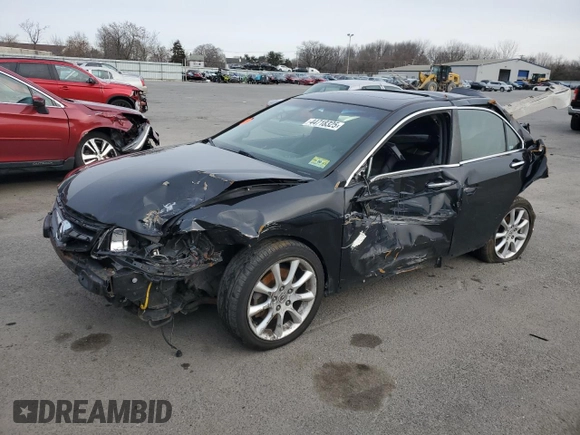 2006 Acura TSX with VIN JH4CL96826C028460, listed as a Copart auction lot 44718325 with 0 mi miles and Salvage Title. Bid and sale history available at carsss.com. Image 1.