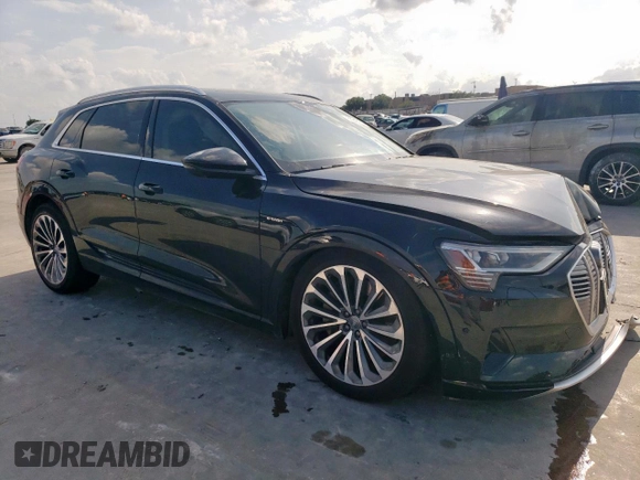 2019 Audi e-tron Prestige with VIN WA1VABGE1KB013888, listed as a Copart auction lot 55246035 with 41,529 mi miles and Salvage Title. Bid and sale history available at DreamBid. Image 4.