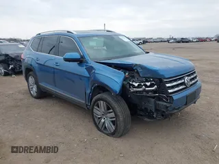2019 Volkswagen Atlas SEL Premium z VIN 1V2NR2CAXKC546025, wystawiony jako IAAI lot #41576263 z przebiegiem 44 777 mil mil oraz . Historia ofert i sprzedaży dostępna na DreamBid. Obrazek 1.
