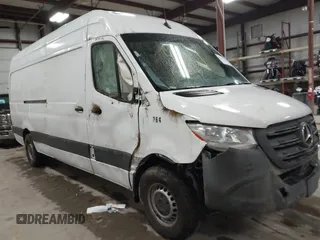 2020 Mercedes-Benz Sprinter Cargo with VIN W1Y40CHY1LT037120, listed as a IAAI auction lot 41199296 with 247,973 mi miles and . Bid and sale history available at carsss.com. Image 1.