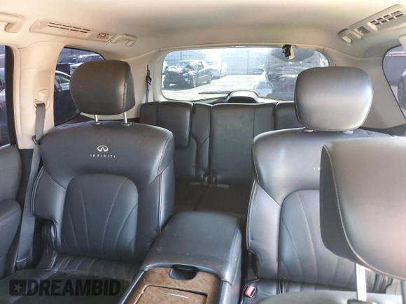 2011 Infiniti QX56 7-passenger with VIN JN8AZ2NE7B9005600, listed as a Copart auction lot 50741225 with 202,960 mi miles and Salvage Title. Bid and sale history available at carsss.com. Image 10.