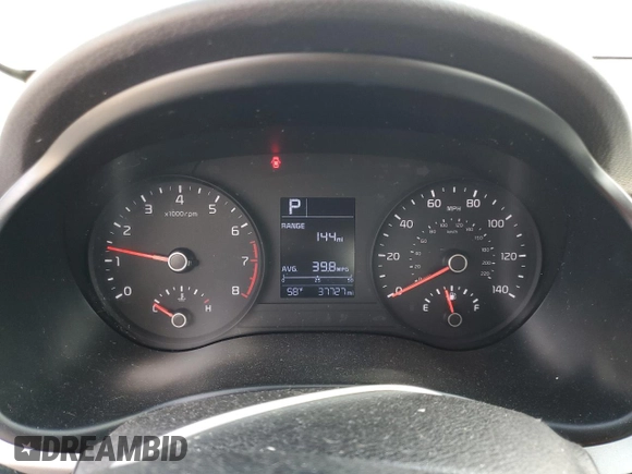 2021 Kia Rio LX with VIN 3KPA24AD0ME428803, listed as a Copart auction lot 49129705 with 37,727 mi miles and Salvage Title. Bid and sale history available at carsss.com. Image 9.