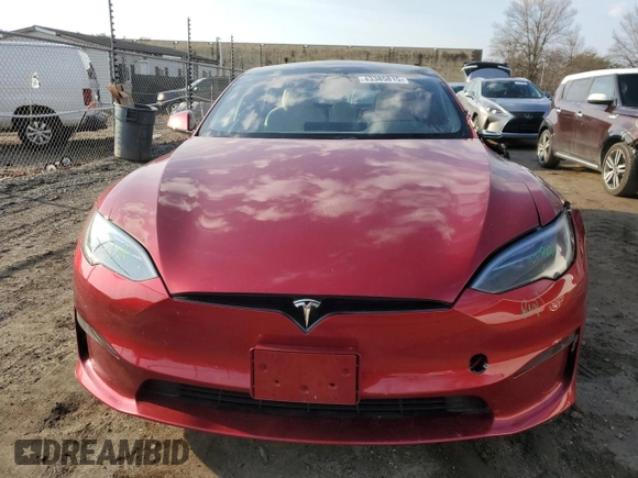 2023 Tesla Model S Plaid с VIN 5YJSA1E60PF528755, выставлен на аукционе Copart как лот 43385815 с пробегом 17 406 миль миль и Списание • Salvage title. История ставок и продаж доступна на DreamBid. Изображение 5.