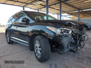 2015 Infiniti QX60 with VIN 5N1AL0MN5FC558446, listed as a Copart auction lot 49477955 with 124,587 mi miles and Salvage Title. Bid and sale history available at DreamBid. Image 4.
