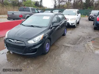 2013 Hyundai Accent GL with VIN KMHCT5AE6DU086498, listed as a IAAI auction lot 41966814 with 139,264 mi miles. Bid and sale history available at carsss.com. Image 2.