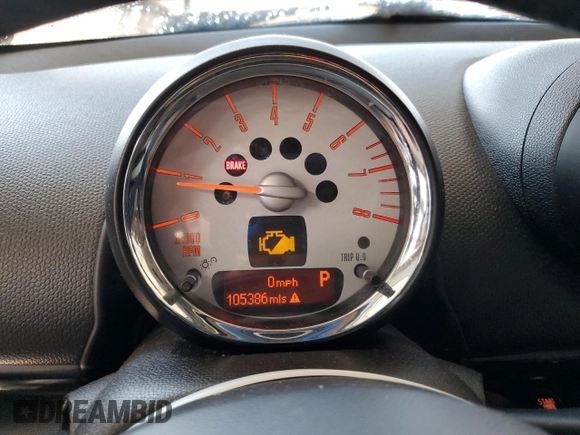 2013 MINI Countryman S ALL4 with VIN WMWZC5C58DWP31102, listed as a Copart auction lot 56017895 with 105,386 mi miles and Clean Title. Bid and sale history available at DreamBid. Image 9.