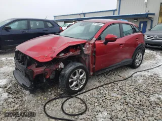 2020 Mazda CX-3 Sport with VIN JM1DKFB78L1471014, listed as a Copart auction lot 81739304 with 60,628 mi miles and Salvage Title. Bid and sale history available at carsss.com. Image 1.