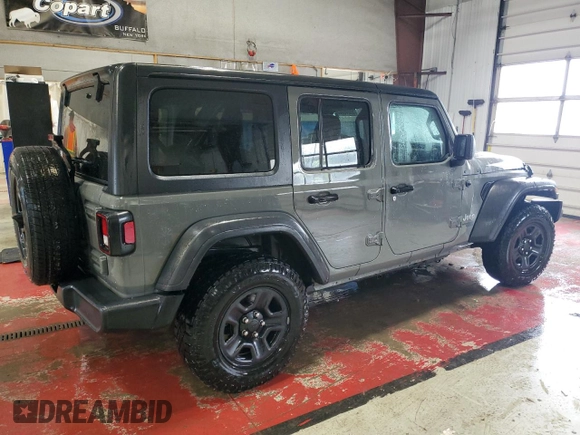 2018 Jeep Wrangler Unlimited Sport with VIN 1C4HJXDN7JW300342, listed as a Copart auction lot 58048065 with 52,791 mi miles and Salvage title. Bid and sale history available at DreamBid. Image 3.