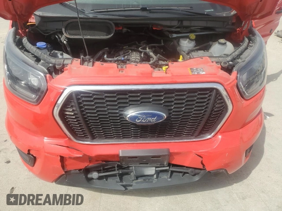 2023 Ford Transit with VIN 1FTBW2DG9PKA39789, listed as a Copart auction lot 48211725 with 52,974 mi miles and Salvage Title. Bid and sale history available at DreamBid. Image 12.