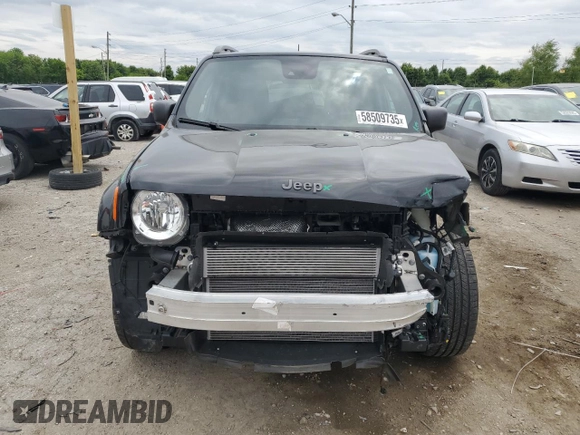 2021 Jeep Renegade 80th Anniversary with VIN ZACNJDBB2MPM96425, listed as a Copart auction lot 58509735 with 20,518 mi miles and Salvage title. Bid and sale history available at DreamBid. Image 5.